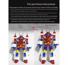 Crowdfunded 3D Printed Height Upgrade Parts Kit for Star Saber Non‑Transformable