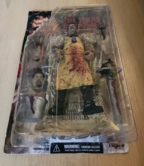 McFarlane Toys Leatherface Action Figure Movie Maniacs Boxed w/ Chainsaw Bloody