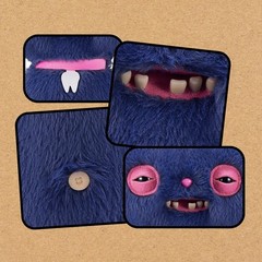 Fuggler 🐱 Alley Cats CHEEZEE (Blue) 🐱 NEW 9″ Fast Free Ship! Funny! Ugly! Cute