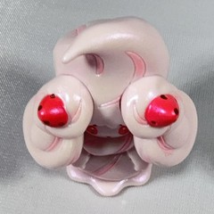 Pokemon Jazwares Alcremie Shiny Pink Mini Action Figure Strawberry Cream Toy