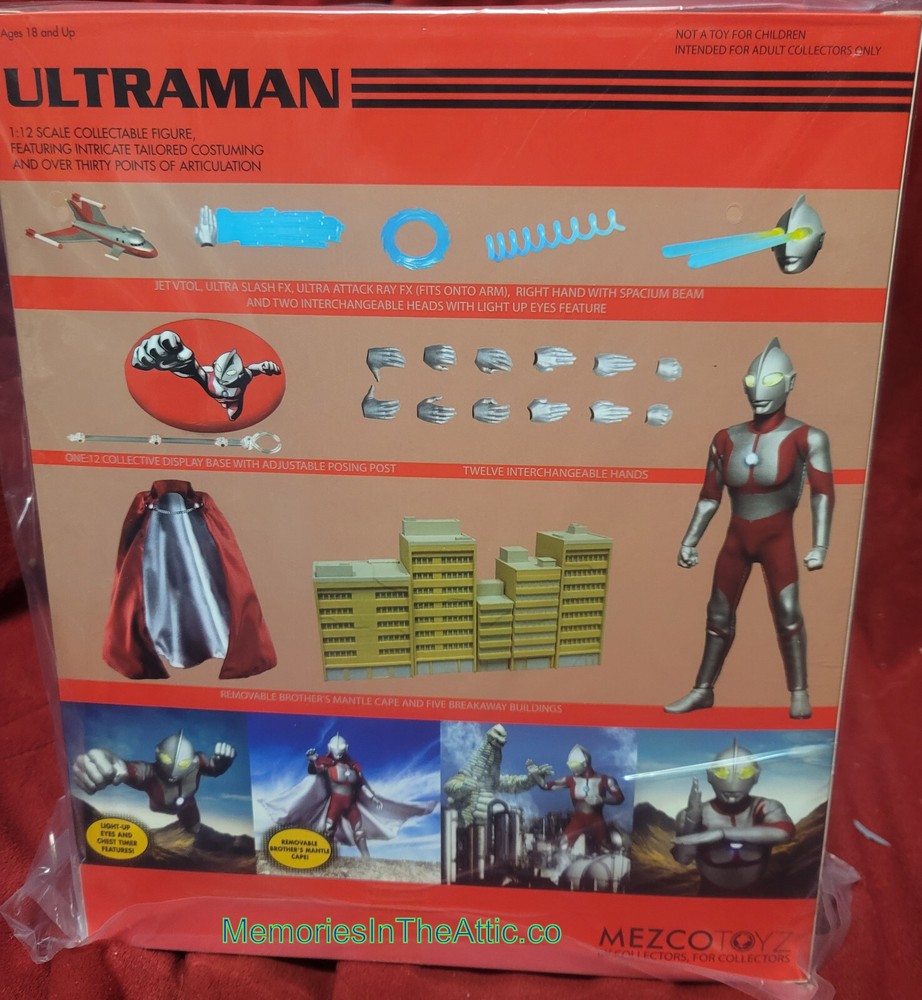 Mezco Toyz ONE:12 Collective Ultraman Action Figure Nubula Lighted Combat Suit