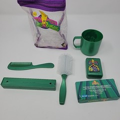 Vintage Saban Power Rangers Kid Care Bathroom Kit Set Complete 1994