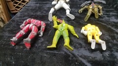 5 Vintage 1994 95 Mighty Morphin Power Rangers Figures White Evil Aliens Goldar