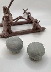 Vintage EWOK Assault Catapult Boulder Rock REPRO Replacement Part 1984 Kenner 2X