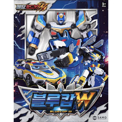 Metal Cardbot W Bluecop W Transforming Robot Toy New Sealed Korea !!!
