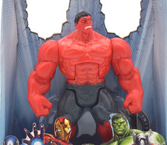 Red Hulk Rage Marvel Avengers Mighty Battlers 6″ Figure Pulverizing Power Smash