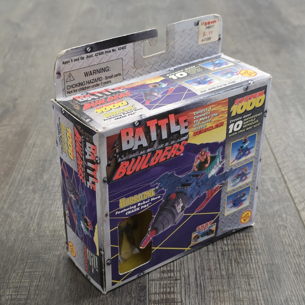 Vintage Toy Biz Battle Builders System 1000 Hurricane Rebel Hero Crash Pac Rare