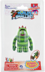 (Set of 2) World’s Smallest STRETCHIES YO GABBA! Squish Fidget Foofa Brobee Toy