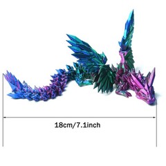 7.1inch 3D Printed Pterosaur Model,Articulated Animals figure,Toys Home Decor