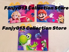 McDonalds Toy 2026 Super Mario Galaxy Plastic Toys With Clip Full Set Of 12+Book