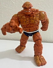 Marvel Legends The Thing Action Figure Fantastic Four Retro Wave Incomplete