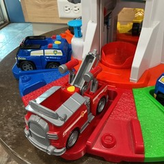 Paw Patrol My Size 33″ Lookout Tower Tested 4 Figures 6 Vehicles Works Clean