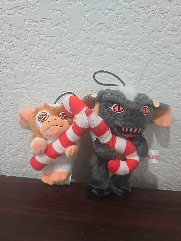 Gremlins Santa Christmas Stripes Gizmo Plush By Kidrobot 5 Inches Tall Ornaments