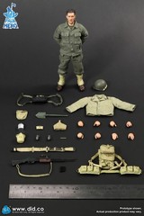 DID WWII US 2nd Ranger Battalion Private First Class Reiben 1/12 Action Figure