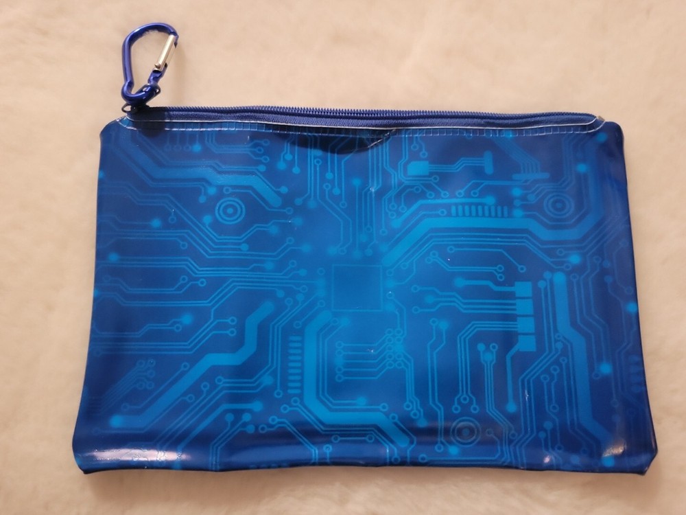 Circuit Board Clutch Pencil/Cosmetics Bag Glow In The Dark Loot Crate Cyber 2015