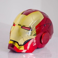 Iron Man Gold MK5 Helmet Electronic Voice Activated Open&Close Mask Autoking New