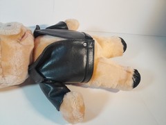 Vintage Looney Tunes Porky Pig Plush Biker Jacket ACE 1997 Warner Bros Used Pics