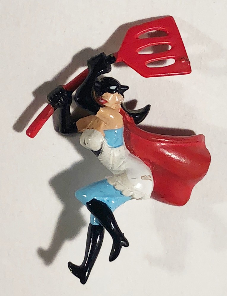 Rare 2003 Fairly Odd Parents Spatula Woman Figure Nickelodeon 2″ Viacom