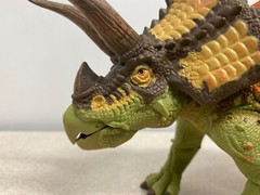 2017 Primal Clash Dino Commander Triceratops Figure Lanard with saddle Dinosaur