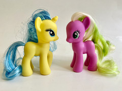 My Little Pony G4 FiM TRU Exclusive Lemony Gem Flower Wishes + MOC Eraser