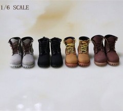CK031 1/6 Male Figure Hollow High-top Boots Hiking Shoes for 12″ Action Figures