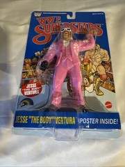 Mattel LJN ~ Jesse The Body Ventura ~ WWE Superstars Series 2 Blue Card Variant