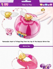 Catch Teenieping Mirror Box Case Figure Magic Princess Fairy Elf Pet Girl ‘s Toy