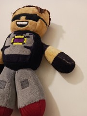Tube Heroes Sky Does Minecraft Plush Doll Figure YouTube Minecraft Gamer 8″ EUC