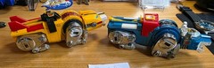 Vintage Bandai 1981 VOLTRON BLUE, YELLOW, RED, GREEN LIONS All 4 Taiwan Die Cast