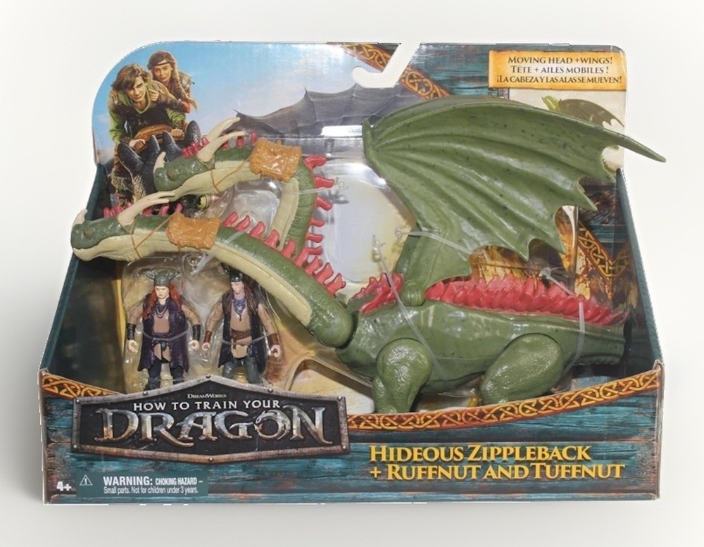 How to Train Your Dragon Hideous Zippleback Ruffnut & Tuffnut Premium Figure Set