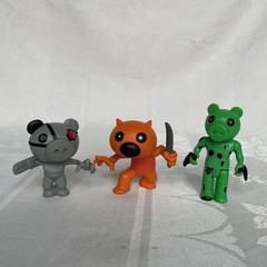 Roblox PIGGY Figures Series 1 Lot of 3 Foxy Robby Dinopiggy PhatMojo