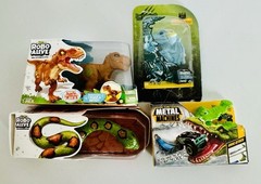 ZURU Mini Brands Lot 4 T-Rex/Snake /Dragon/Croc Attack