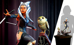 SIDESHOW STAR WARS EXCLUSIVE AHSOKA TANO w/MORAI BIRD SHIPPER SEALED NEW FORMAT