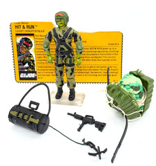 💥RARE 1988 GI JOE HIT N RUN 100 Complete Target Exclusive Parachute File Card💥
