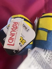 MINIONS THE RISE OF GRU Bob & Stuart Plush Mini Character 3″ LOT Of 2 NWT