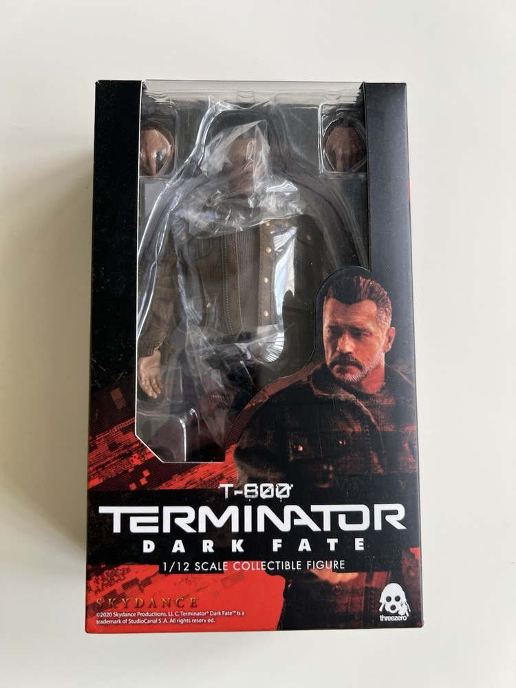 ThreeZero T-800 TERMINATOR Dark Fate 1/12 Scale Figure – AUTHENTIC, COMPLETE!