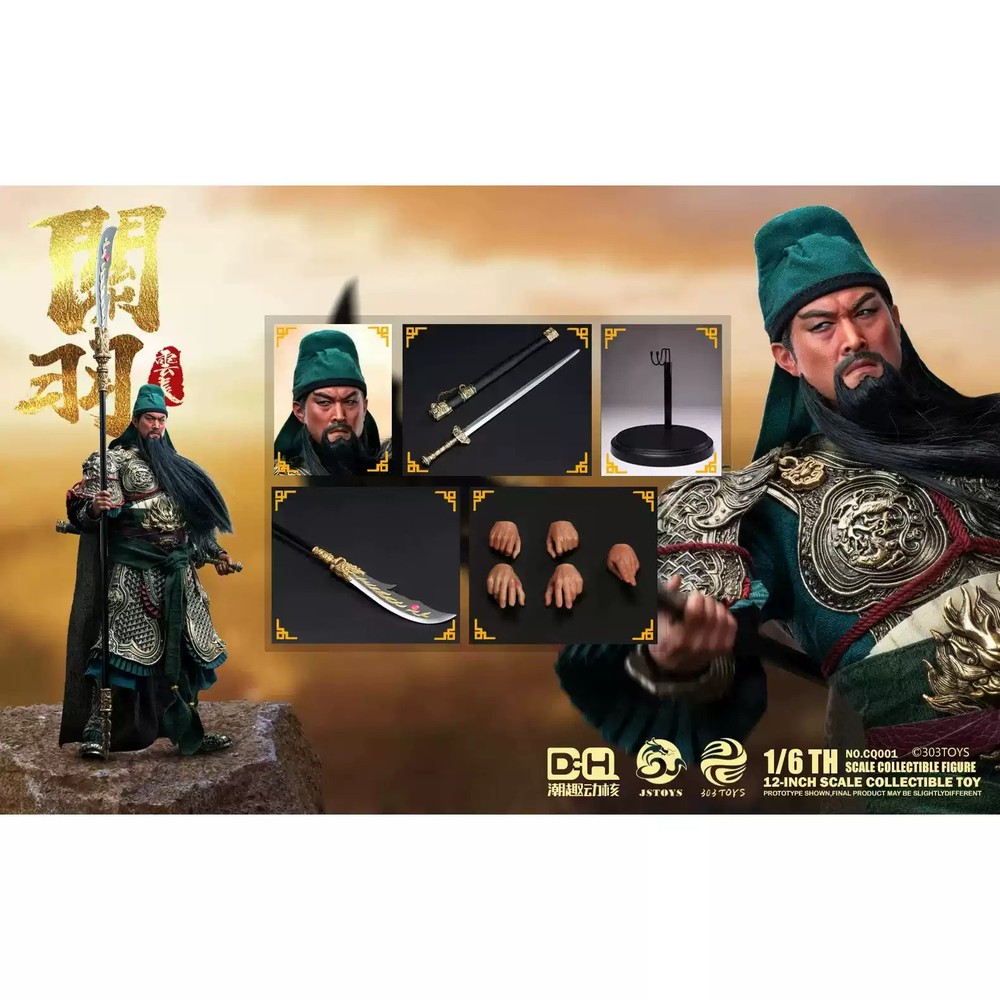 303TOYS Three Kingdoms General Guan Yu (Yunchang) 1/6 Scale Action Figure Toy