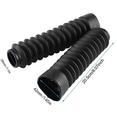 Motorcycle Fork Gaiters Covers Front Fork Boots Rubber Dust Covers 1 Pair