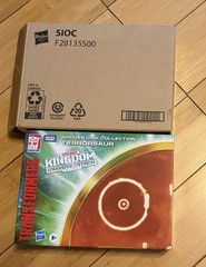 Transformers Kingdom War for Cybertron Trilogy Terrosaur Gold Disk Collection