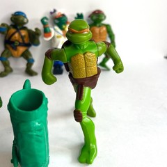 Vintage TMNT Lot Multiple Figures Playmates Ninja Turtles Toy Bundle