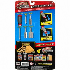 Jakks Pacific Real Construction Ratcheting Driver Set Toy Ages 6+ New Sealed