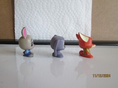 Set of 3 – Disney Doorables Series 9 – Zootopia – Finnick, Judy Hopps, Nick