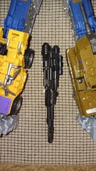 Transformers Unite Warriors Bruticus + Amazon Blast Off + TCW Uprade Kit