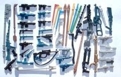 LARGE 57 Replacement Weapon LOT 1977-1983 Style ESB,POTF,ROTJ Vintage Star Wars