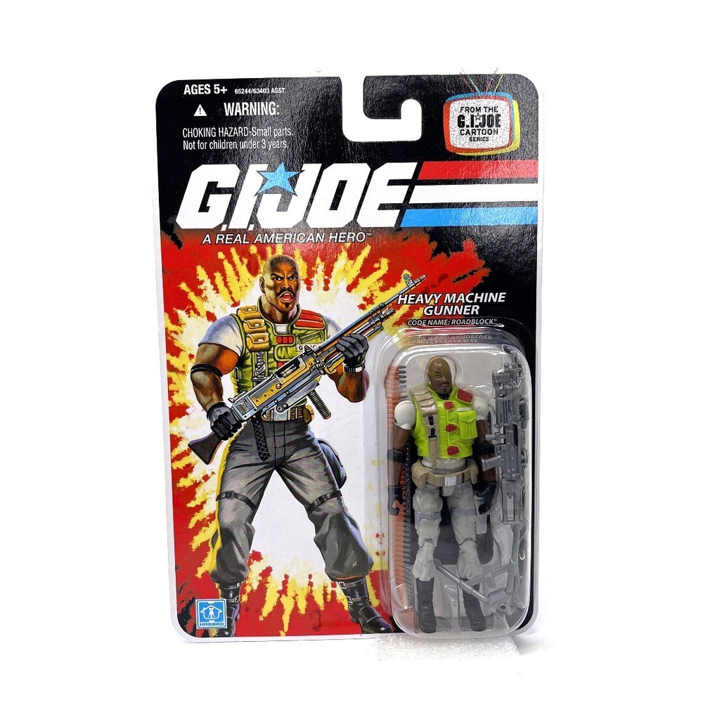 GI JOE Roadblock Heavy Machine Gunner Cartoon Series Vintage 2007 Buy It Now