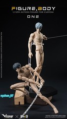 VTOYS X BMS 1:12 Male Anime Flexible Doll 6″ Action Figure Jointed Body w/ Head