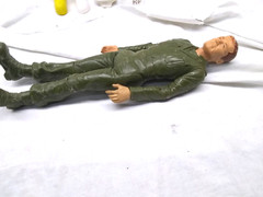 1965 Louis Marx Toys Soldier Moving Arms Legs Hats Boots Accessories Vintage
