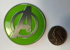 Incredible Hulk 2″ Medallion Challenge Coin, Antique silver