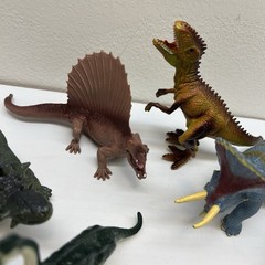 Lot Of 10Misc sizes Plastic Dinosaurs. Varies Types Excellent Vintage 2000s