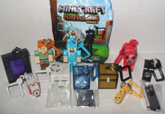 Minecraft Hangers Series 2 Complete Set of 10 No Packaging Loose Band New